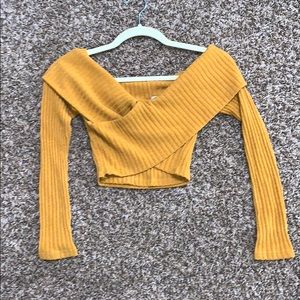 Crop mustard crop top